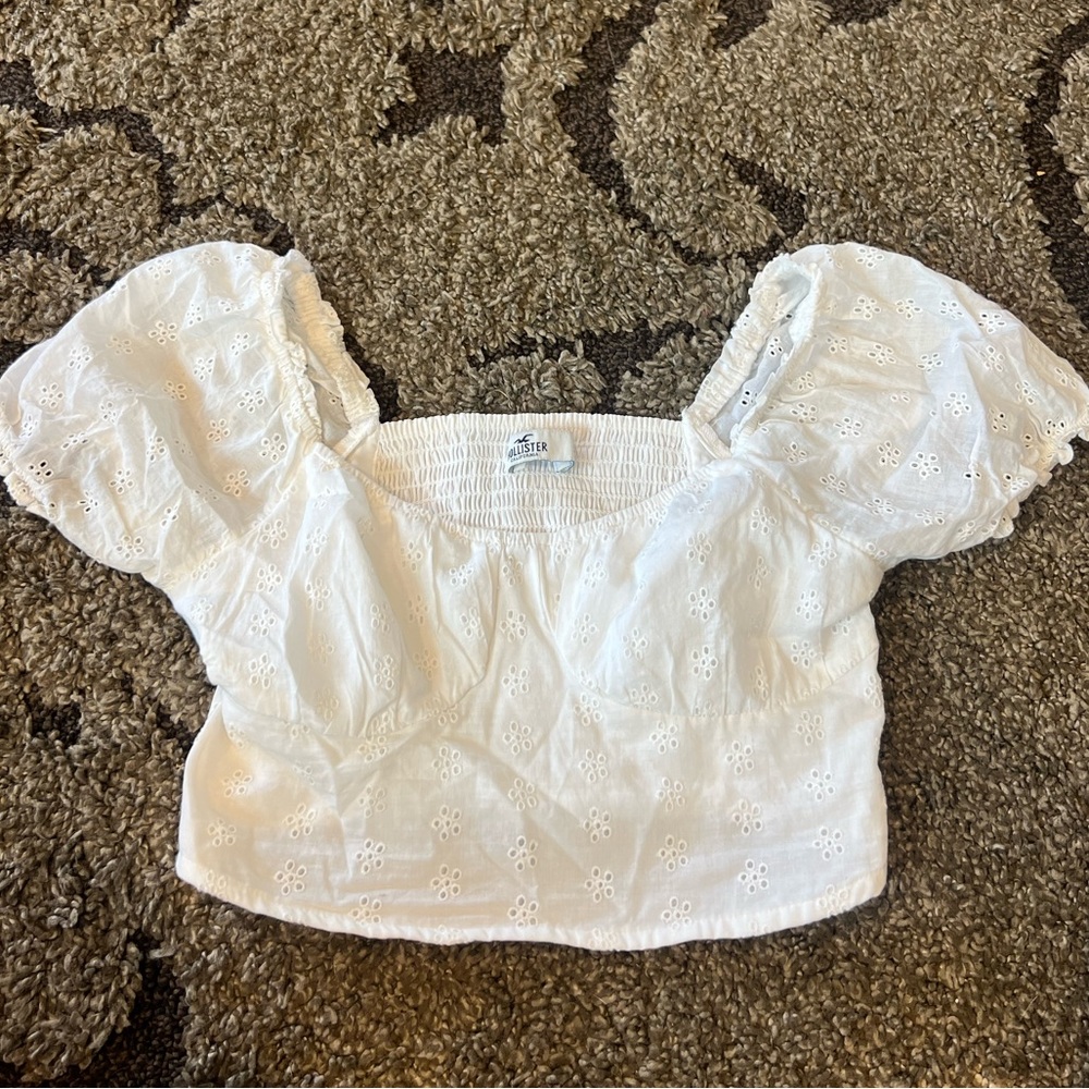 Hollister Eyelet Crop Top